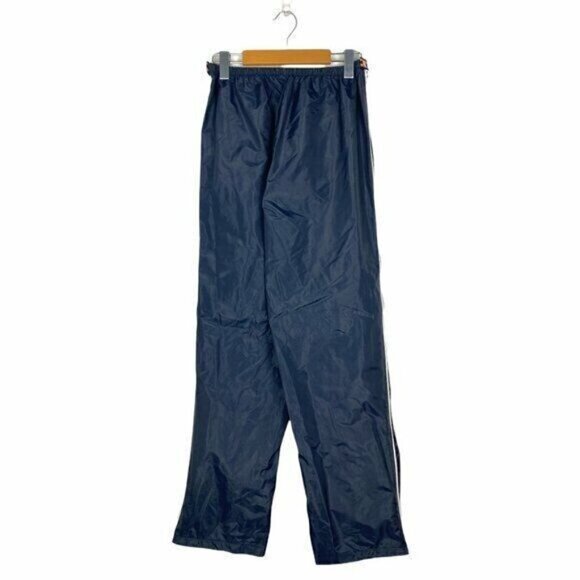 K Way Women's Vintage Retro Navy High Rise Windbreaker Side Zip Pants US 6 - Picture 2 of 9